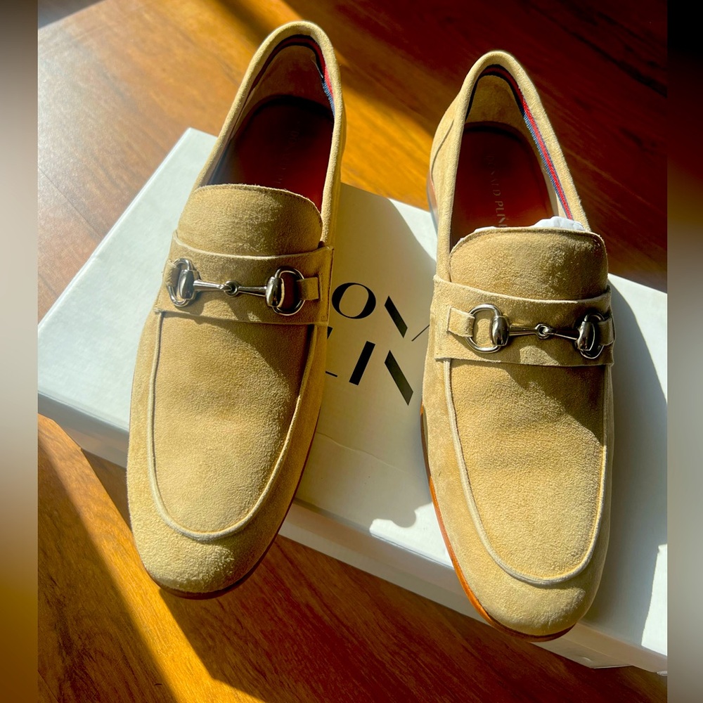 Brand new suede loafers